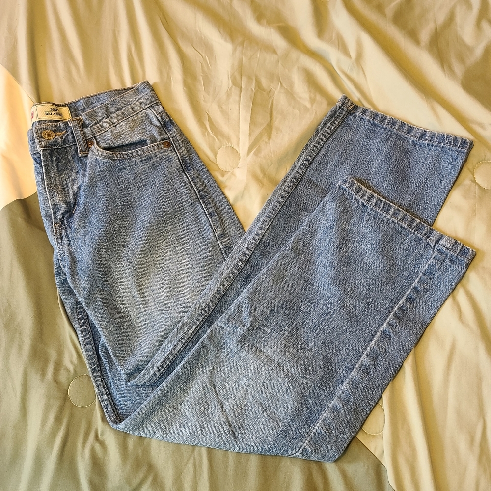 Vintage Red Tab Levi's 550 Relaxed Jeans, Kids Slim 14